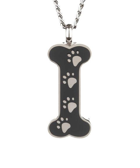 Paw Prints Bone Necklace